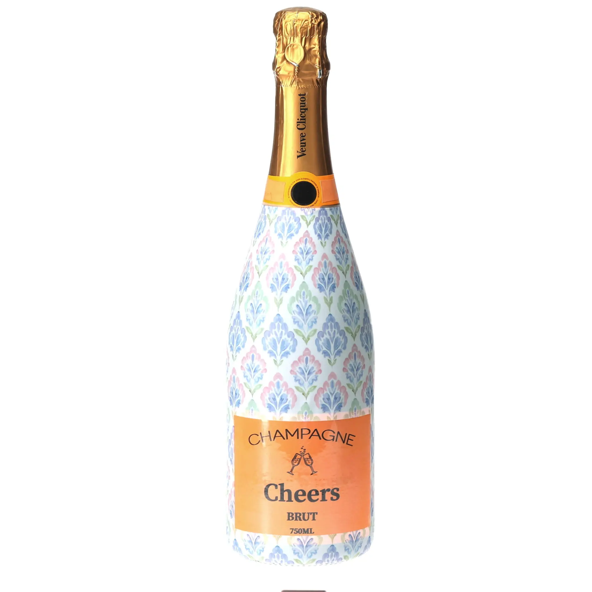 Grandmillennial Pastel Jewels Champagne Bottle Wrap
