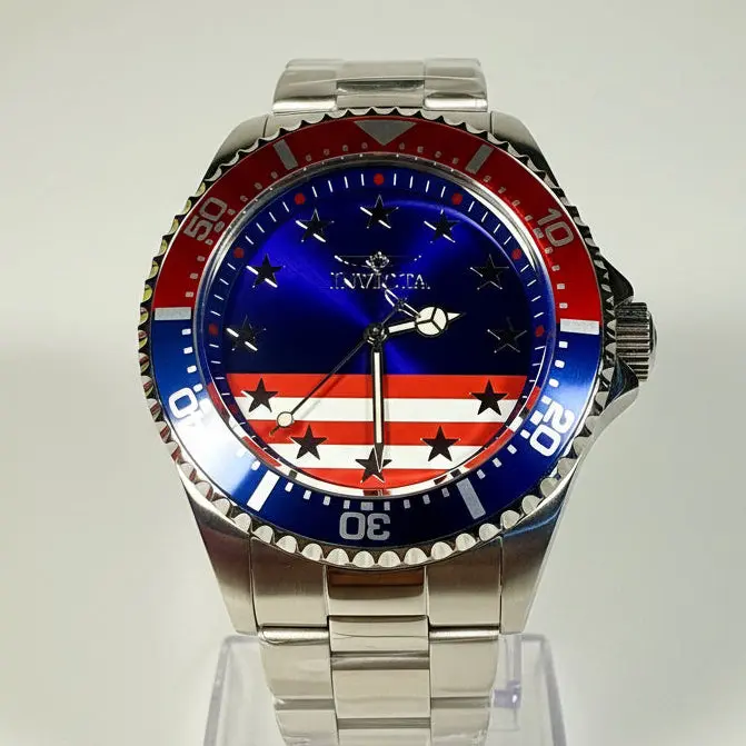 48942 Invicta Mens Pro Diver Stars and Stripes Edition 43mm Dial 200m Watch