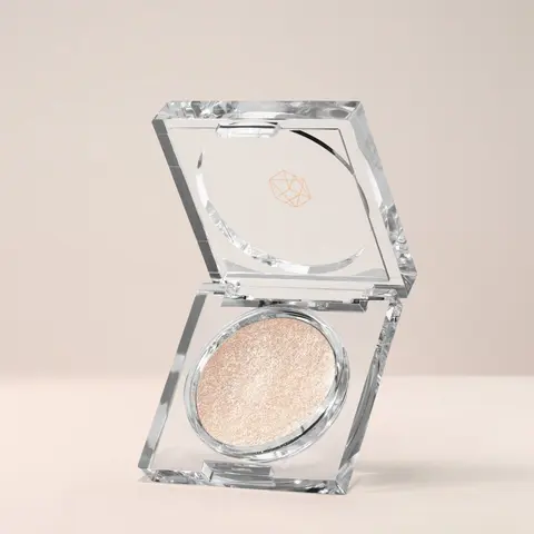Cosmic Pearl Shimmer Metallic Chrome Pigment Eyeshadow - Travel Size, Fragrance-Free, Nourishing Vegan Cruelty-Free Cosmetic with Organic Sunflower Oil, Milky Smooth High-Pigmentation Titanium-Infused Dewy Easy-Blendable Formula for Eyelids