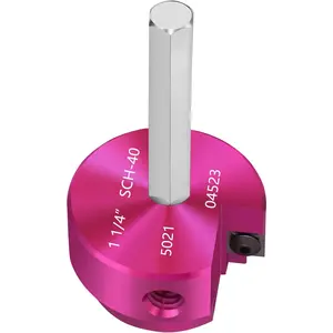 PVC Pipe Reamer 1-1/4 Inch , PVC Fitting Saver,Socket Saver with 3/8-Inch Hex Shaft,ABS Plastic Pipe Fitting Reamer Tool for Plumbing Sch.40 CPVC ABS Socket Hub Removing,Fit 1/2" Drills