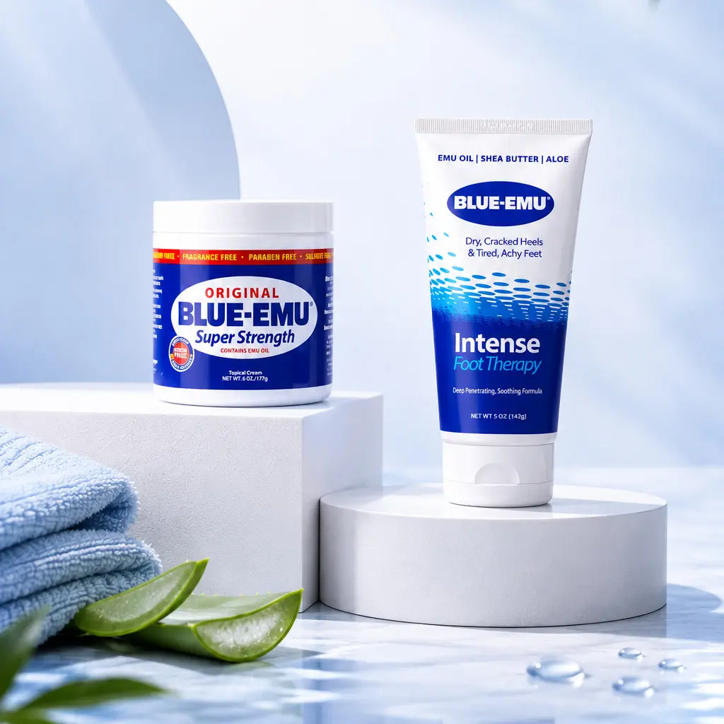 BLUE-EMU Original Super Strength Cream + Intense Foot Therapy Cream