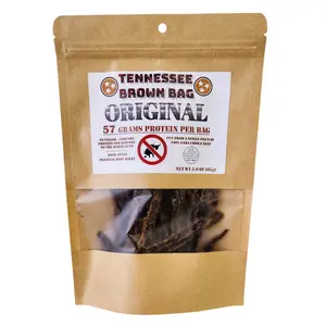 Tennessee Brown Bag "Original" Beef Jerky - Thin, Tender, Tons of Protein