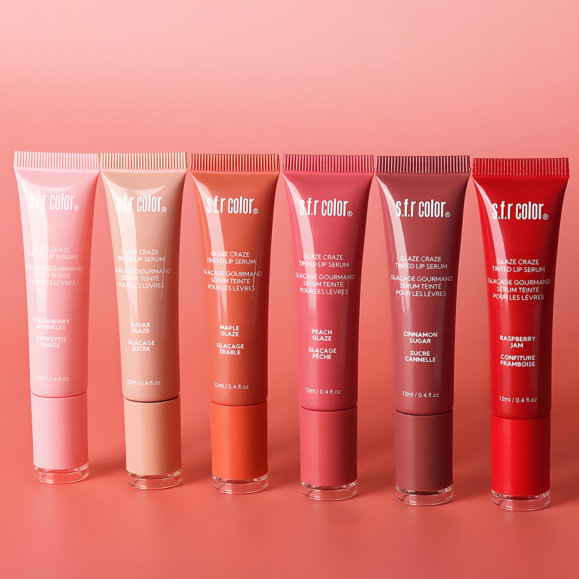 6-Pack Fruit-Flavored Hydrating Lip Balm & Long-Lasting Lip Gloss, (Strawberry Pink, Peach Pink, Candy Pink, Cinnamon Sugar, Maple Glaze, Honeydew Melon) – Moisturizing, Shiny Lip Care for All Skin Types, Lip Gloss 6-Pack Fruit-Flavored Hydrating Lip Balm & Long-Lasting Lip Gloss, (Strawberry Pink, Peach Pink, Candy Pink, Cinnamon Sugar, Maple Glaze, Honeydew Melon) – Moisturizing, Shiny Lip Care for All Skin Types, Lip Gloss