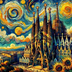 5D DIY Full Drill Round Diamond Painting - Diamond Art Kit Church, Starry Sky, Sunflower Mosaic, Canvas - DIY Decorative Painting, Home Wall Decor, Perfect for Halloween and Christmas, Independence Day, Birthdays, and Anniversary Gifts.