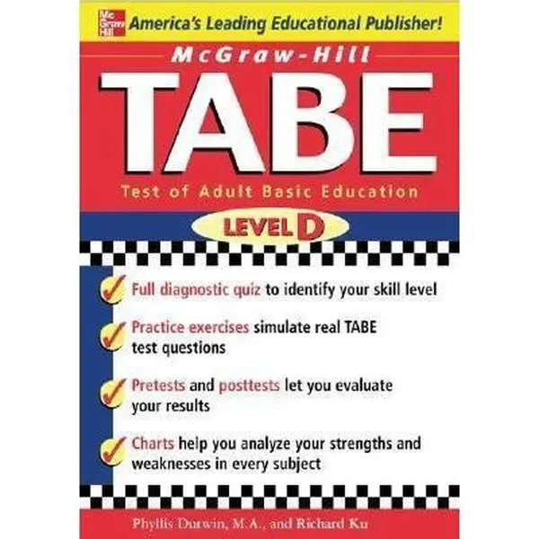 USED-McGraw-Hill's TABE Level D: Test of Adult Basic Education: The First Step to Lifelong Success by Phyllis Dutwin (Paperback)