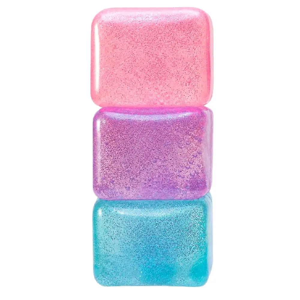 Glow And Glitter Squishy Nice Cube