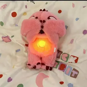New Soothing Music Doll Breathing Toy Companion Sleep Aid Baby Children Plush Electronic Pet Teddy Bear with Realistic Breathing Action & Lighted Music Infant Sensory