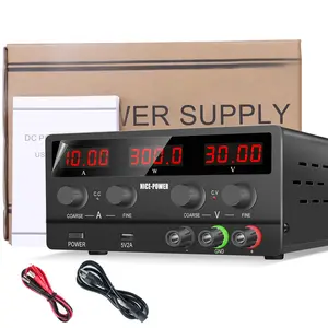 Adjustable Dc Power Supply Instrument, Voltages 0-120v/30v/60v Currents 0-10a/3a, USB Output 5v2a, Suitable for Smart Home Repair