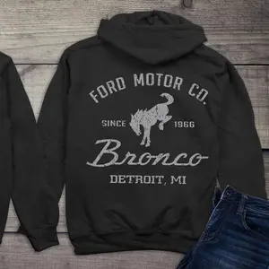 Licensed Ford Bronco Back Print T-shirt, Vintage Motor Company Sweatshirt, Classic 1966 Bronco Hoodie Sweatshirt, Hoodie, Comfort Colors