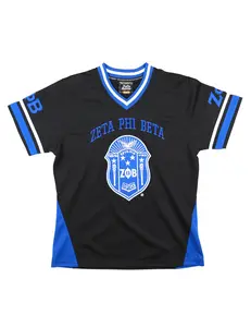 Zeta Phi Beta Football Jersey Black