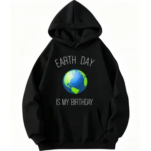 Cozy Earthday Hoodie for April 22 Birthday – Long Sleeve Eco Friendly Style