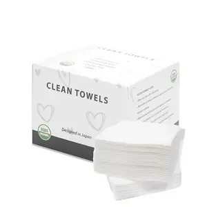 Disposable Towels for Washing Soft Absorbent Face Cleaning Towel, Makeup Removing Washing Towels,  Hand Towel Washcloth, Soft Comfort Dry Wipes for Home ,Travel ,Bathroom Accessories Supplies, Easy to Use and Reusable, 50 pcs/Box Household Kitchen