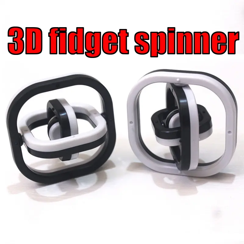 3D Printed Fidget Slider Toy, Novelty Stress Relief Gadget, EDC Gyro Finger Spinner, Textured Ring Flip Toy, Relaxing Fingertip Toy for Adults and Kids