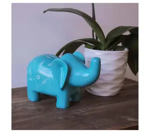 Global Crafts Soapstone Elephant Sculpture or Bookend Global Crafts Soapstone Elephant Sculpture or Bookend