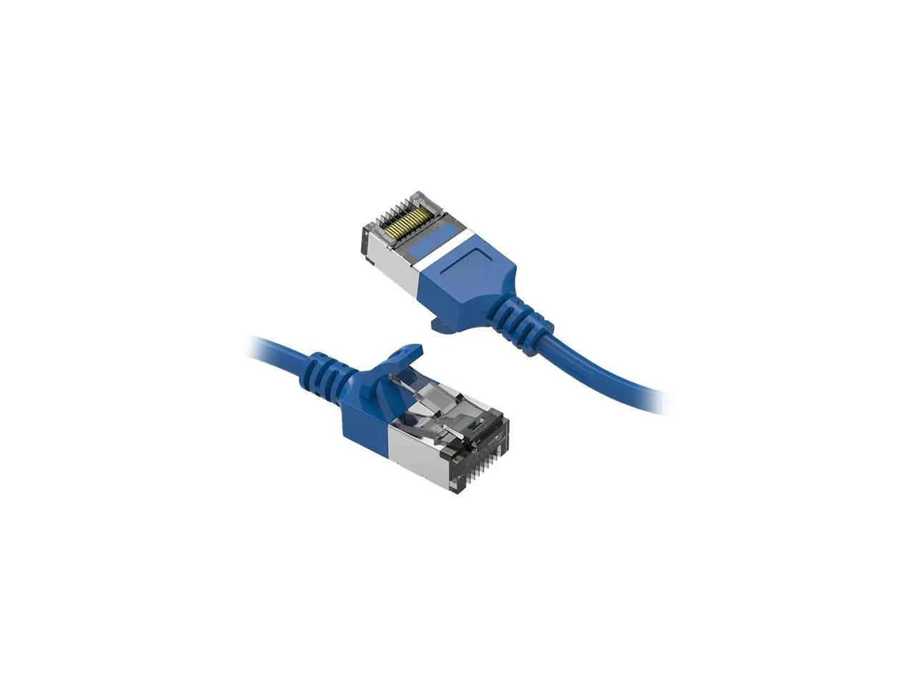 Nippon Labs 60CAT8-7-30BL 7 ft. Cat.8 U/FTP Slim Ethernet Network Cable Blue 30AWG - Latest 40Gbps 2000Mhz RJ45 Patch Cord