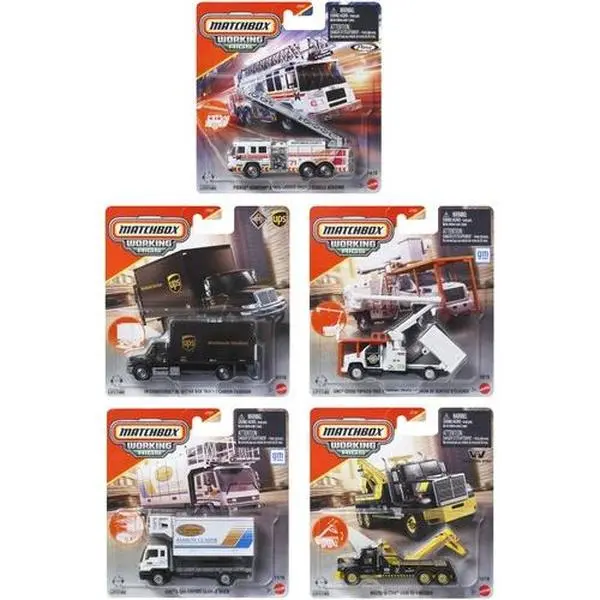 Matchbox Real Working Rigs 6-Piece H Assortment  [COLLECTIBLES] Ships IN OWN Container , Toy Car, Assortment