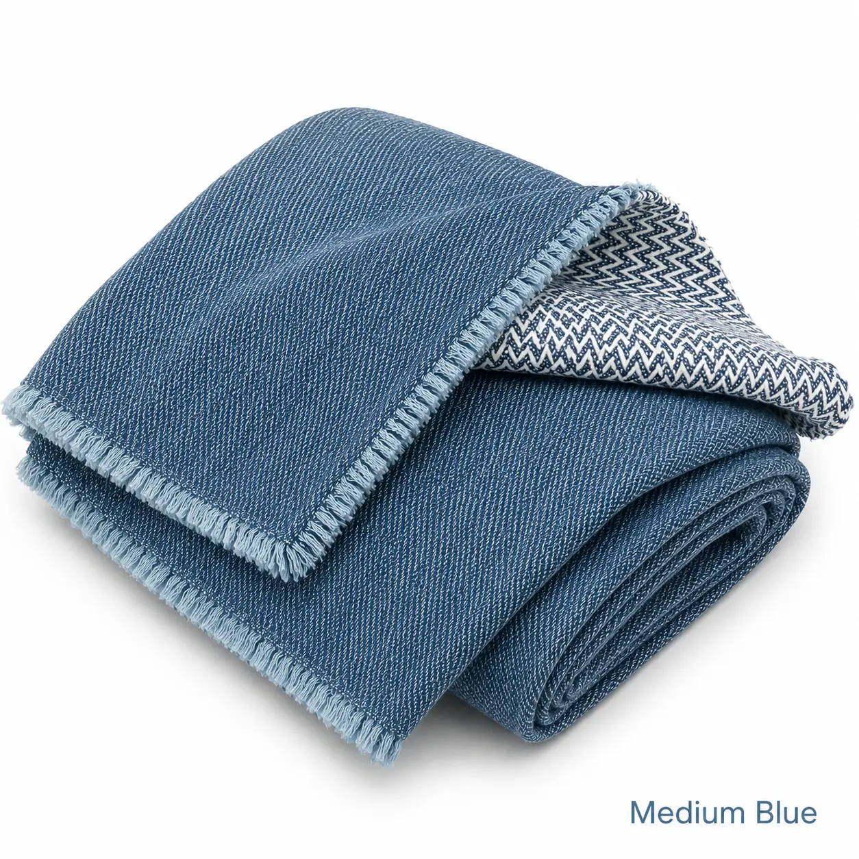 10 oz Medium Weight Medium Wash Denim Fabric by The Yard, 71" Extra Wide Precut 1 Yard Cotton Blend for Sewing, Home Decor & Crafts