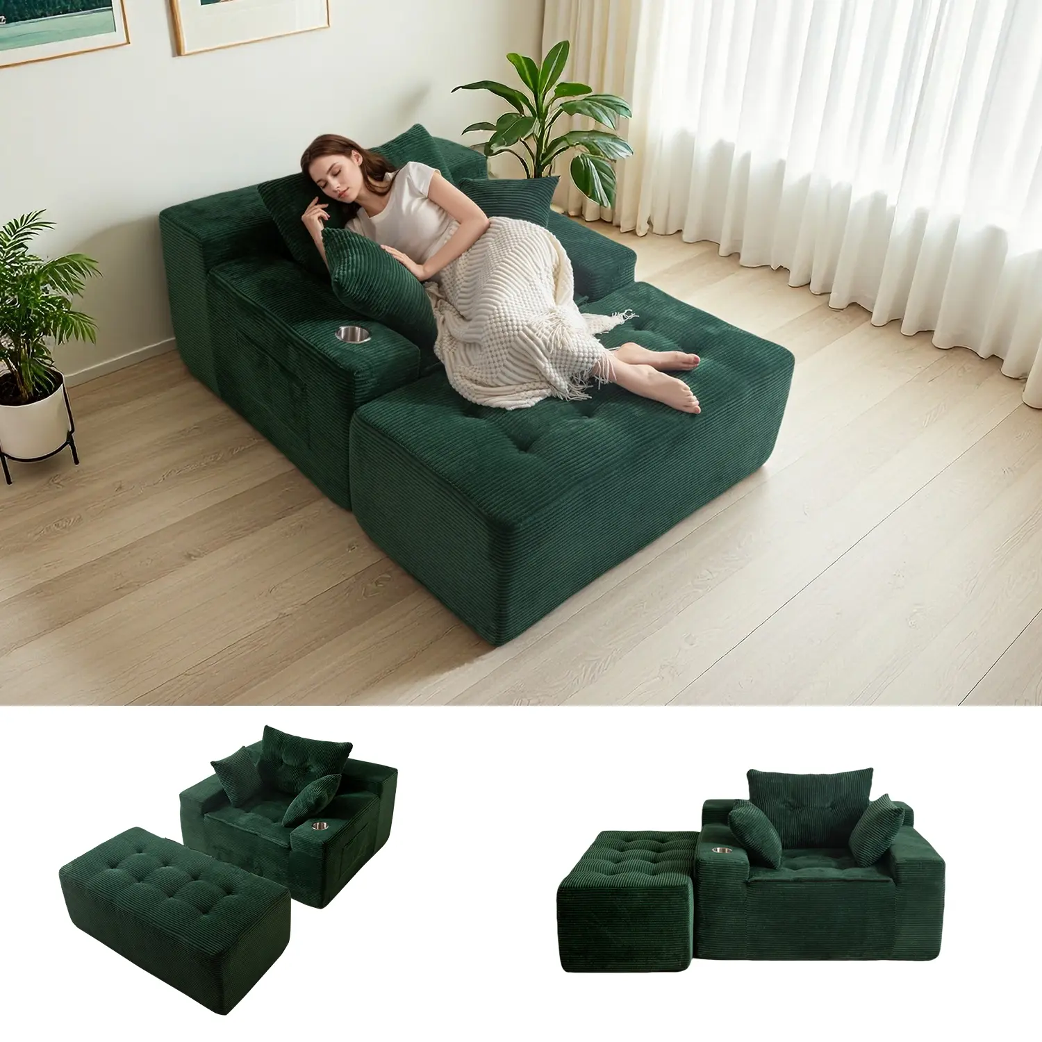 Green (Corded Fabric)