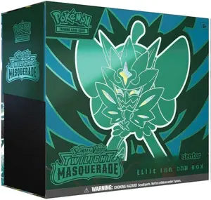 Pokemon Center Exclusive ETB: Twilight Masquerade Elite Trainer Box with Teal Mask Ogerpon, Includes Premium Cards & Accessories for Collectors tcg