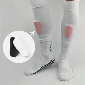 Pair of Mini Football Shin Guards | Lightweight Hard Shell with Thick Shock-Absorbing Foam & Smooth Edges for Stable Fit | Multi-Sport for Soccer & Basketball Matches, Training, Youth Practice | Mini Knee/Shin Pads w/Adjustable Straps