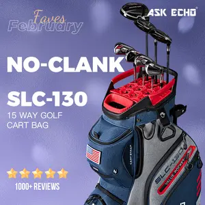 Ask Echo 2024 SLC-130 15 Dividers Grip Locking Bottom Golf Quiet Cart Bag