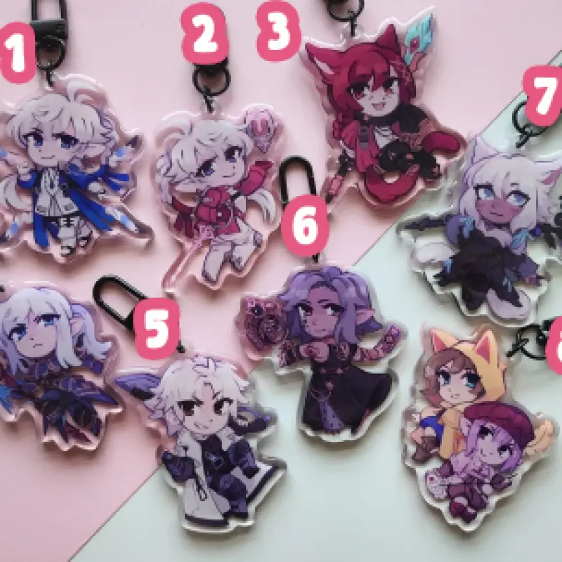 Final Fantasy XIV Scion Acrylic Keychains