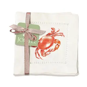 Crab Hemstitch Napkins