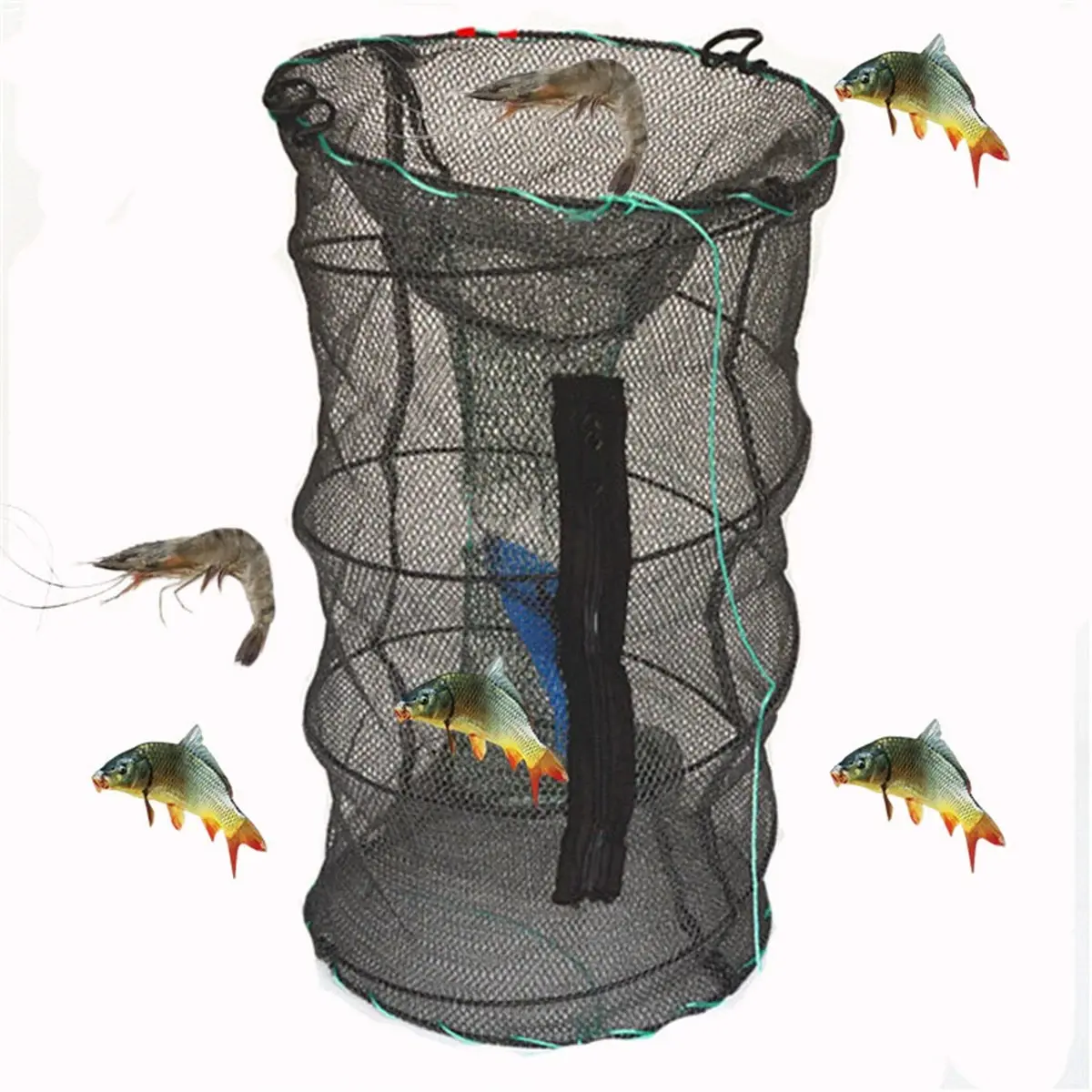 Fishing Bait Trap Crab Minnow Crawfish Lobster Traps Collapsible Fishing Net