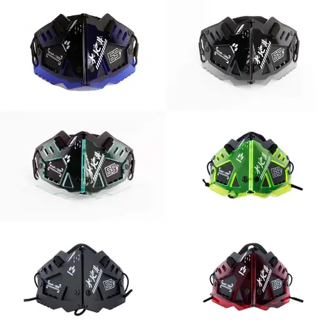 QOZE PROJECT SW-001 Acrylic Mask Cover with Nylon Webbing Nose and Adjustable Elastic Bands
