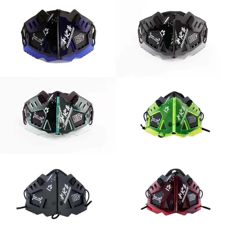 QOZE PROJECT SW-001 Acrylic Mask Cover with Nylon Webbing Nose and Adjustable Elastic Bands