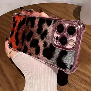 Fashion Black Panther Pattern Creative Design Phone Case, TPU Shockproof Full Protection Case with Electroplated Frame, Suitable for iPhone 17/16/15/14/13/12/11 PRO PROMAX PLUS AIR X XSMAX, Ideal Gift for Friends and Family, SJQNDD91