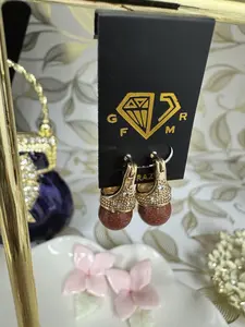 14K GOLD FILLED VENTURINA SMALL EARRINGS