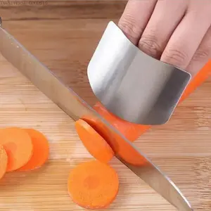 2-Pack Stainless Steel Finger Cutting Protectors Kitchen Tool for Slicing and Chopping Durable and Long-lastingXXUNIVERSE GOODS10
