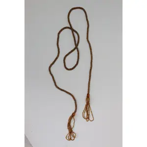 1920s BUTTERSCOTCH beaded SAUTOIR tassel necklace | new fall