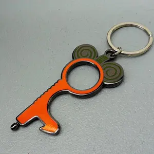 Pumpkin Touchless Keychain