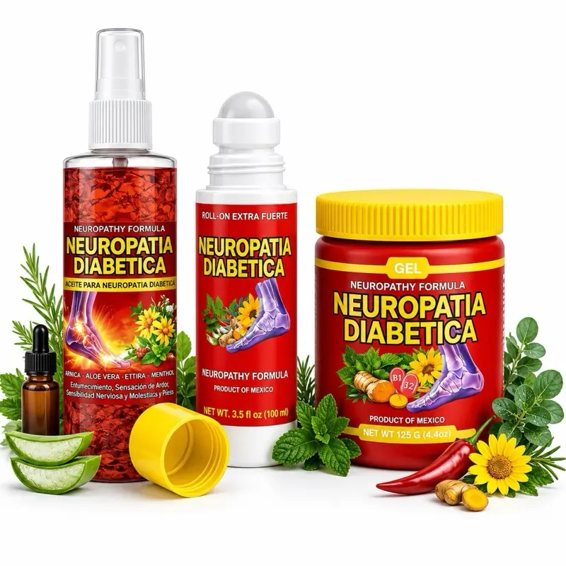 (3 COMBO PACK) Neurotapia Diabetica y Arnica + curcuma + vitamin b12 + sabilla  Flores Gel Pomada 4.23 oz, Natural Arnica Neurotherapy Gel for Muscles & Joints, Pain relief cream , helps with diabetic Nerve Pain , tingling and disconfort