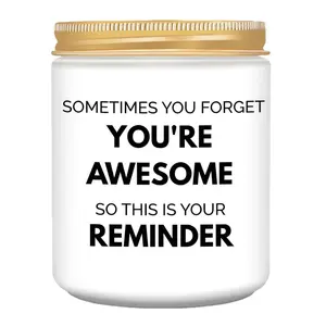 Candles Gifts for Women Inspirational Unique Valentines Mothers Day Christmas Birthday Gifts for Her Sister Best Friend Wife Girlfriend Stocking Stuffers for Women, Tealight Candles Lavender Scented Candle