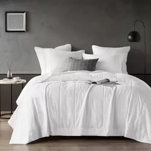Sharper Image King Cooling Touch Down Microfiber Lightweight Alternative Blanket White: OEKO-TEX Certified, Wrinkle-Resistant