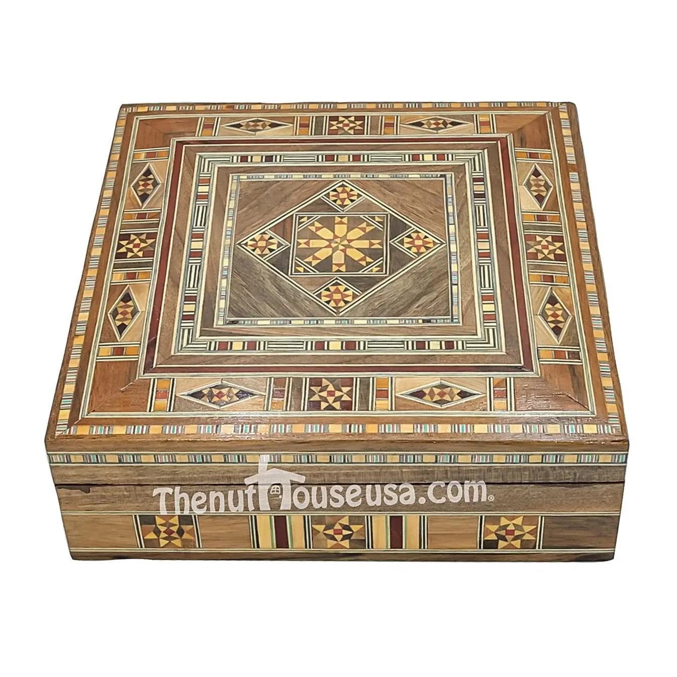 Syrian handmade wooden jewelry box 70012
