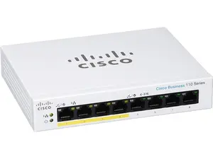 Cisco Business CBS110-8PP-D Unmanaged Switch | 8 Port GE | Partial PoE | Desktop | Ext PS | Limited Lifetime Protection (CBS110-8PP-D-NA)