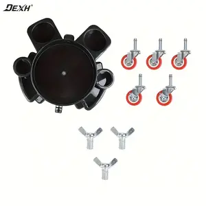 Garage accessories Spacious Bucket Car Wash Cart 5 Spinning Rollers