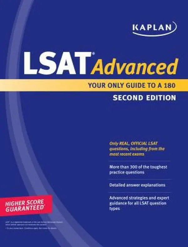 USED Book - Kaplan LSAT Advanced: Your Only Guide to a 180 (Perfect Score) by Kaplan (Paperback) - english
