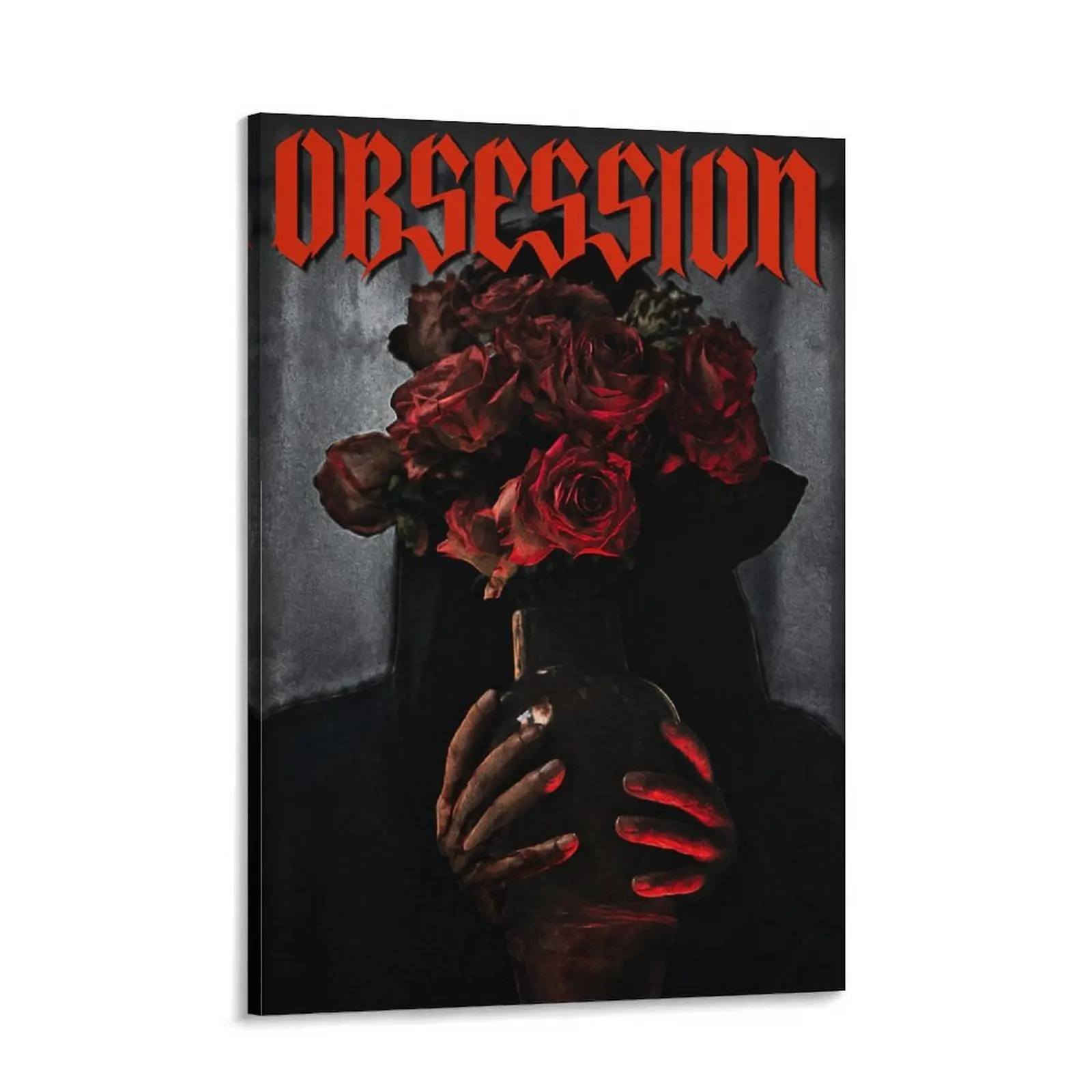 Obsessed Inspired Canvas Wall Art, Cinematic Movie Style Poster, Dark Aesthetic Home Decor Print for Bedroom Living Room Game Room