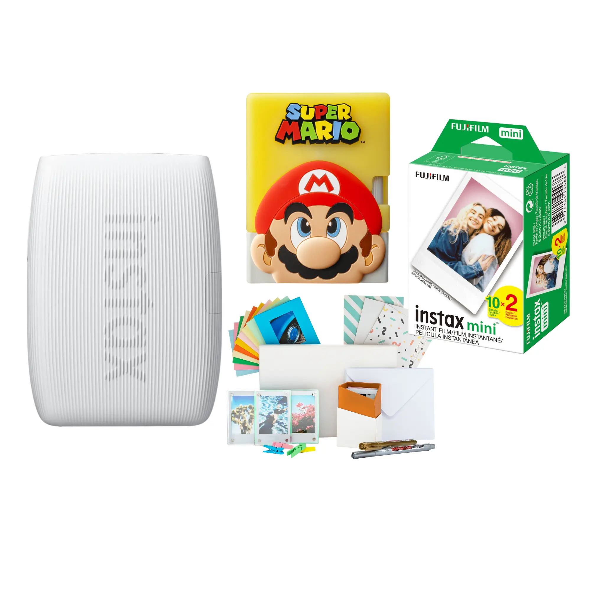 Fujifilm Instax Mini Link 3 Smartphone Printer (Clay White) Bundle Fujifilm Instax Mini Link 3 Smartphone Printer (Clay White) Bundle