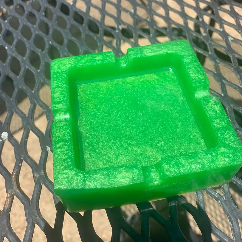 Handmade SplashTray Square Epoxy Resin Ashtray