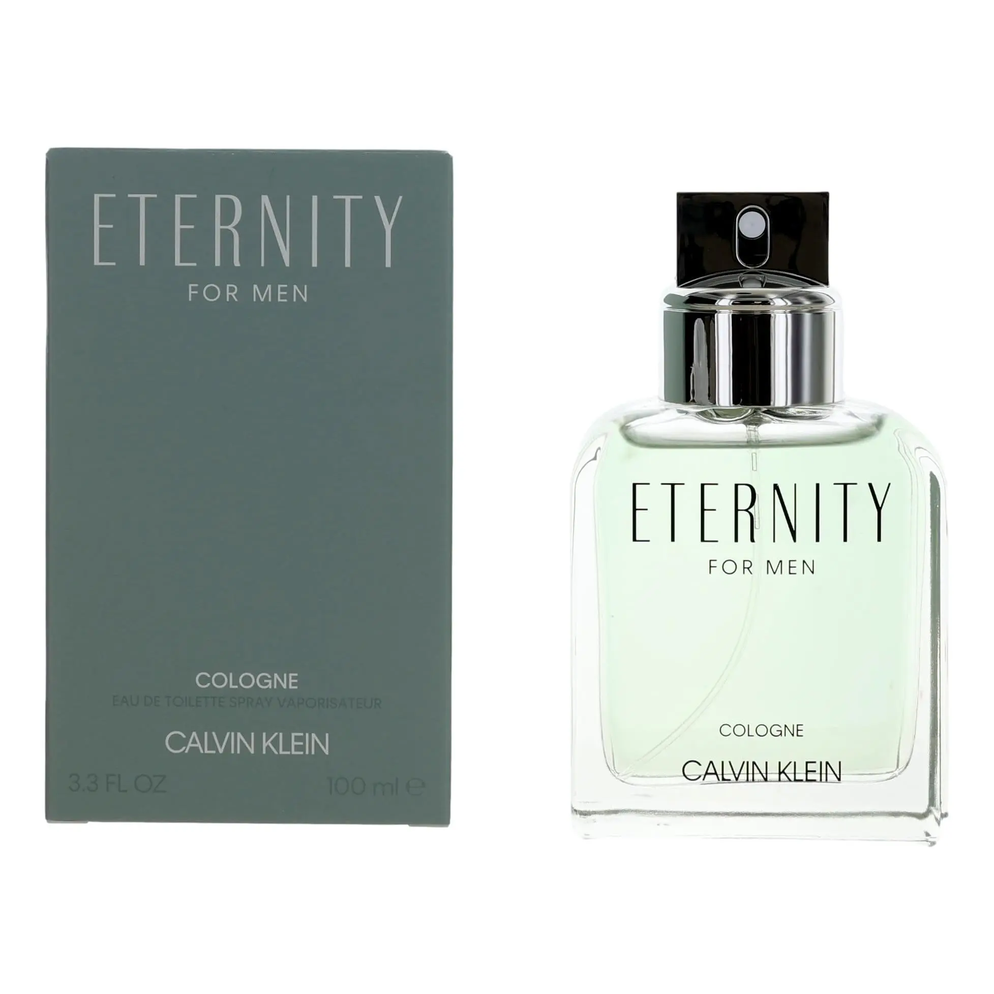 Calvin Klein Eternity Cologne for Men - 3.4 fl oz EDT Spray with Ginger, Aldehyde Blend, Heart Notes: Bourbon Geranium, Mastic or Lentisque, Cardamom, Base Notes: Ambroxan, Lorenox, Moss
