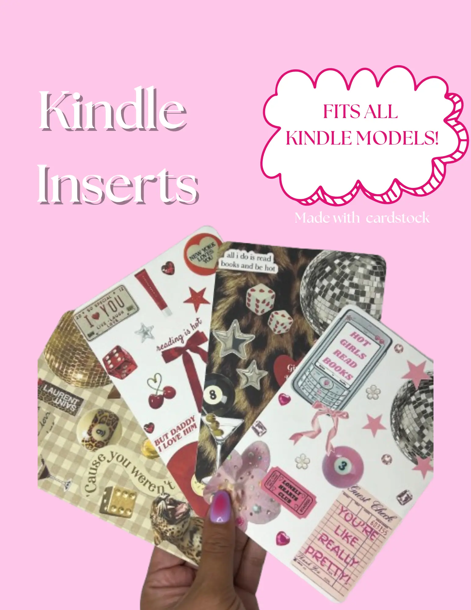 4 Pack Kindle Inserts for all Kindle models 4 Pack Kindle Inserts for all Kindle models