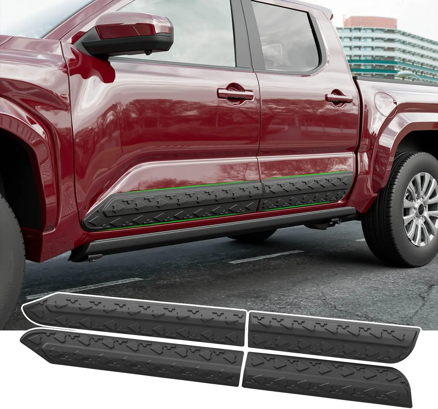 [Fits 24-25 Tacoma] Door Molding Trim Compatible with 24-25 Toyota Tacoma Rocker Panels Molding Trim Protector Replacement for 2024 2025 Toyota Tacoma Accessories