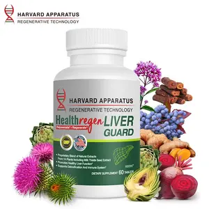 Harvard Apparatus HealthRegen Liver Guard Supplement, Advanced Herbal Formula, Supports Daily Wellness & Vitality, 60 Tablets
