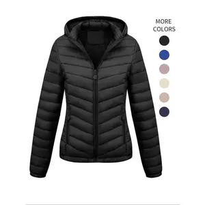 Women's Solid Zip-Up Hooded Winter Coat - Long Sleeve Thermal-Lined Outerwear (Fall & Winter)(Sheets)